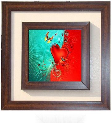 

Lila Painting DVL- M- 497 With Wooden Frame Canvas Art(15 inch X 15 inch)