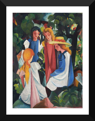 

Tallenge - August Macke - Four Girls - Framed A3 Size Poster Paper Print(17 inch X 12 inch, Framed)