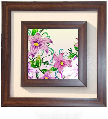 

Lila Painting DVL- M- 590 With Wooden Frame Canvas Art(15 inch X 15 inch)
