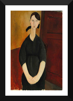 

Tallenge - Amedeo Modigliani - Portrait Of Paulette Jourdain - Framed A3 Size Poster Paper Print(17 inch X 12 inch, Framed)