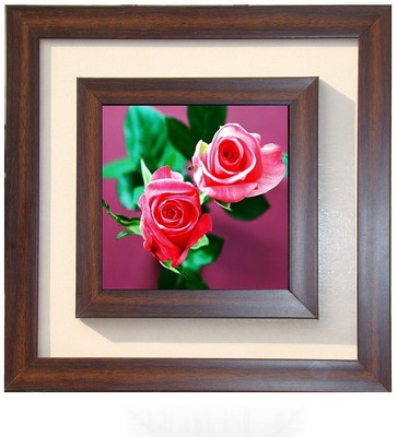 

Lila Painting DVL- M- 329 With Wooden Frame Canvas Art(15 inch X 15 inch)