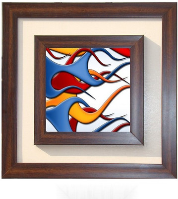 

Lila Painting DVL- S- 622 With Wooden Frame Canvas Art(12 inch X 12 inch)