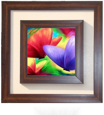 

Lila Painting DVL- M-1003 With Wooden Frame Canvas Art(15 inch X 15 inch)