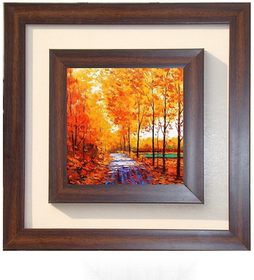 

Lila Painting DVL- M-1041 With Wooden Frame Canvas Art(15 inch X 15 inch)