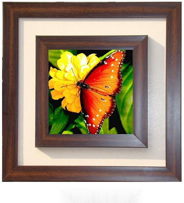 

Lila Painting DVL- L-1100 With Wooden Frame Canvas Art(18 inch X 18 inch)