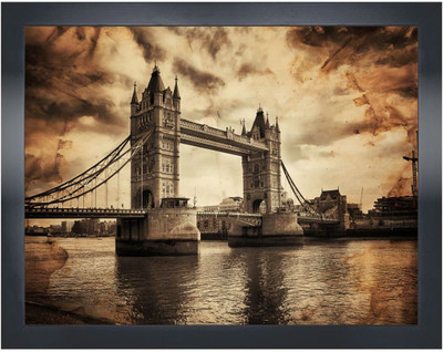 

Art Factory London Bridge Painting CF-1633(20x16) Canvas Art(16 inch X 20 inch)