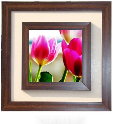 

Lila Painting DVL- M- 234 With Wooden Frame Canvas Art(15 inch X 15 inch)