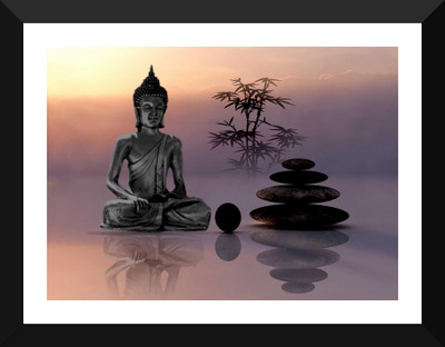 

Tallenge - Buddha - Framed A3 Size Poster Paper Print(17 inch X 12 inch, Framed)