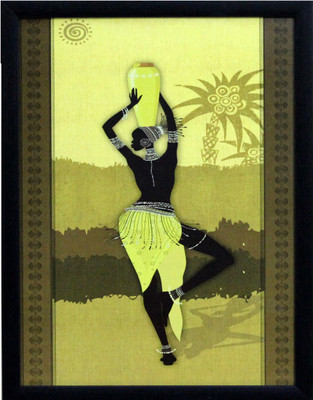

Tribal Women Fine Art Print(13 inch X 10 inch, Framed)