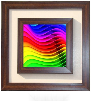 

Lila Painting DVL- L- 575 With Wooden Frame Canvas Art(18 inch X 18 inch)