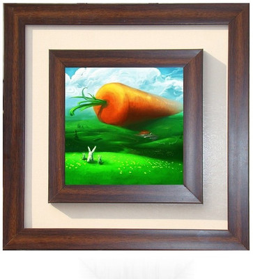 

Lila Painting DVL- L- 773 With Wooden Frame Canvas Art(18 inch X 18 inch)