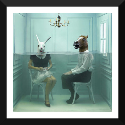 

Tallenge - Surrealist Art - Modern Life - Framed A3 Size Poster Paper Print(17 inch X 12 inch, Framed)