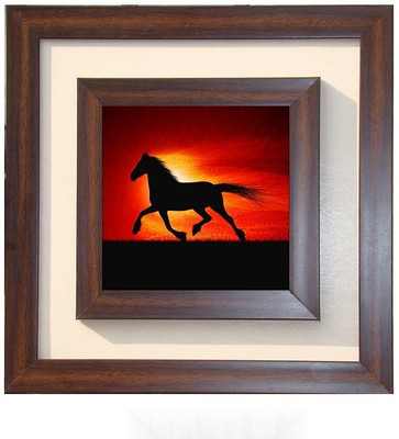 

Lila Painting DVL- L- 233 With Wooden Frame Canvas Art(18 inch X 18 inch)