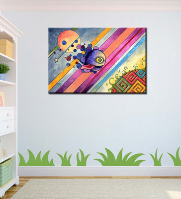 

Tallenge Art For Kids Room Décor - The Naughty Planet - A3 Size Rolled Poster Paper Print(16.5 inch X 11.7 inch, Rolled)
