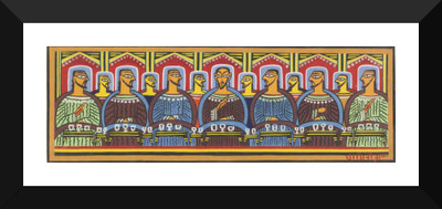 

Tallenge - Indian Art - Last Supper - Framed A3 Size Poster Paper Print(17 inch X 12 inch, Framed)
