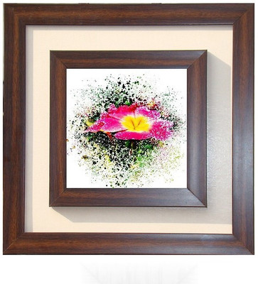 

Lila Painting DVL- M- 793 With Wooden Frame Canvas Art(15 inch X 15 inch)