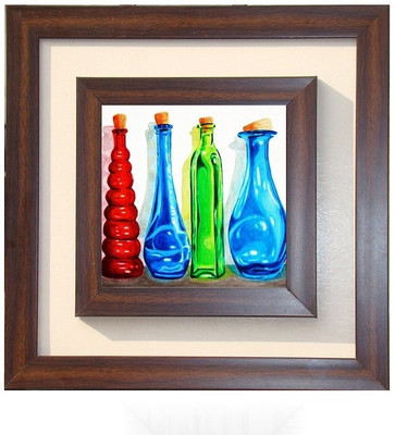 

Lila Painting DVL- S- 737 With Wooden Frame Canvas Art(12 inch X 12 inch)