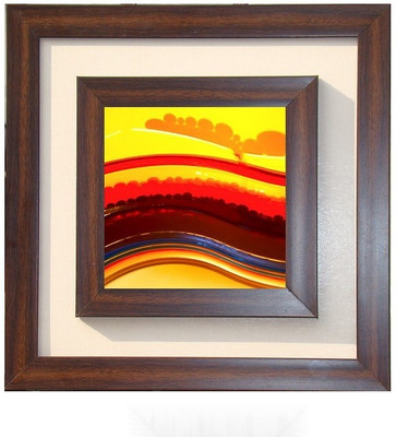 

Lila Painting DVL- M-1097 With Wooden Frame Canvas Art(15 inch X 15 inch)