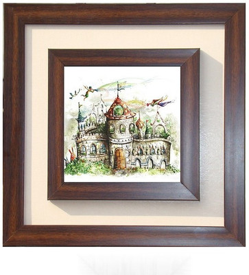 

Lila Painting DVL- L- 486 With Wooden Frame Canvas Art(18 inch X 18 inch)