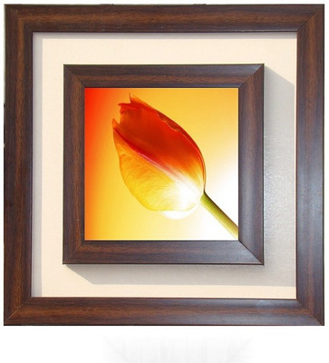 

Lila Painting DVL- S- 311 With Wooden Frame Canvas Art(12 inch X 12 inch)