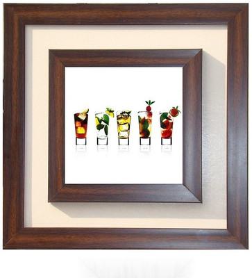 

Lila Painting DVL- S- 259 With Wooden Frame Canvas Art(12 inch X 12 inch)