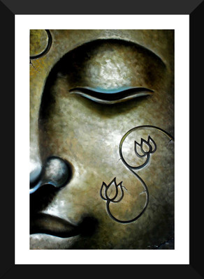 

Tallenge - Peaceful Buddha - Framed A3 Size Poster Paper Print(17 inch X 12 inch, Framed)