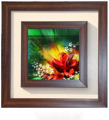 

Lila Painting DVL- M- 735 With Wooden Frame Canvas Art(15 inch X 15 inch)