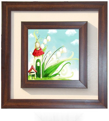 Lila Painting DVL- L- 442 With Wooden Frame Canvas Art(18 inch X 18 inch)