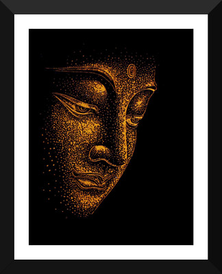 

Tallenge - Acrylic Divine Buddha - Framed A3 Size Poster Paper Print(17 inch X 12 inch, Framed)