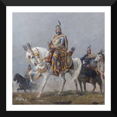 

Tallenge - Arpád Feszty - Arrival Of The Hungarians - Framed A3 Size Poster Paper Print(17 inch X 12 inch, Framed)