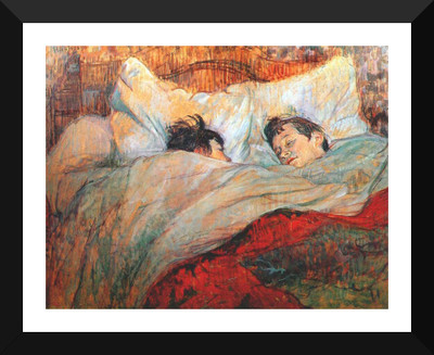 

Tallenge - Henri de Toulouse-Lautrec - The Bed - Framed A3 Size Poster Paper Print(17 inch X 12 inch, Framed)