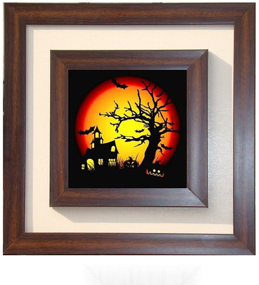 Lila Painting DVL- L-1120 With Wooden Frame Canvas Art(18 inch X 18 inch)