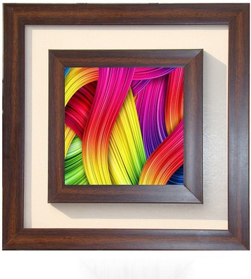

Lila Painting DVL- M- 599 With Wooden Frame Canvas Art(15 inch X 15 inch)