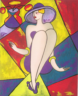 Elegance AWESOME BEAUTIFUL FIGURATIVE Canvas 25.75 inch x 21 inch Painting(Without Frame)