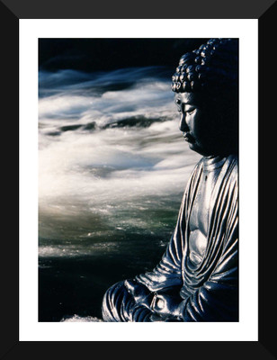 

Tallenge - Japanese Art - River Buddha - Framed A3 Size Poster Paper Print(17 inch X 12 inch, Framed)