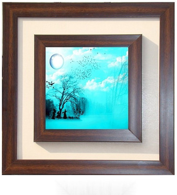 

Lila Painting DVL- M- 667 With Wooden Frame Canvas Art(15 inch X 15 inch)