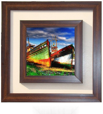 

Lila Painting DVL- M- 815 With Wooden Frame Canvas Art(15 inch X 15 inch)