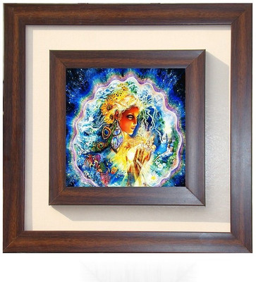 

Lila Painting DVL- L- 489 With Wooden Frame Canvas Art(18 inch X 18 inch)