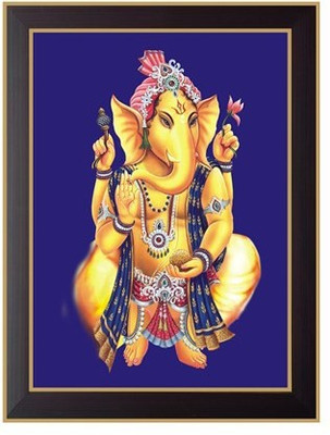 Nilgiri Touch Lord Ganesha Photo Frame Canvas Painting(13 inch x 10 inch) available at flipkart for Rs.399
