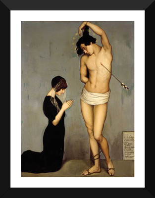 

Tallenge - Angel Zárraga - Ex-Voto Del Martirio De San Sebastián - Framed A3 Size Poster Paper Print(17 inch X 12 inch, Framed)