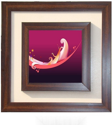

Lila Painting DVL- S- 585 With Wooden Frame Canvas Art(12 inch X 12 inch)