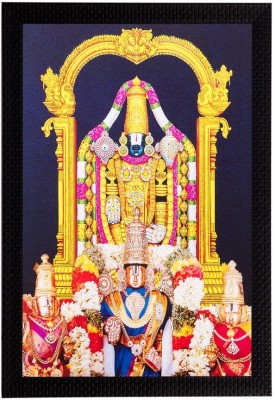 eCraftIndia Lord Balaji Canvas 20 Inch x 14 Inch Painting(With Frame)