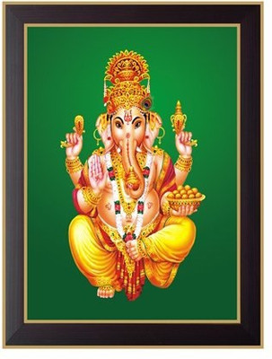 Nilgiri Touch Lord Ganesha Photo Frame Canvas Painting(13 inch x 10 inch) available at flipkart for Rs.399