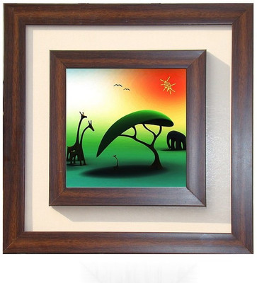 

Lila Painting DVL- M- 696 With Wooden Frame Canvas Art(15 inch X 15 inch)