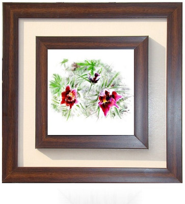 

Lila Painting DVL- L- 338 With Wooden Frame Canvas Art(18 inch X 18 inch)