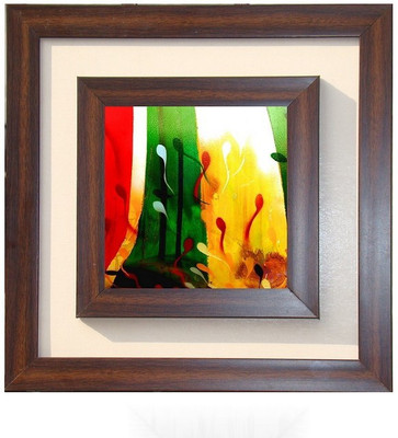 Lila Painting DVL- S-1041 With Wooden Frame Canvas Art(12 inch X 12 inch)
