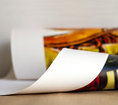 

Tied Ribbons True Love_Enchanting Radha and Lord Krishna unframed Cotton Medium Grain Canvas Roll (Set of 1)(Multicolor)