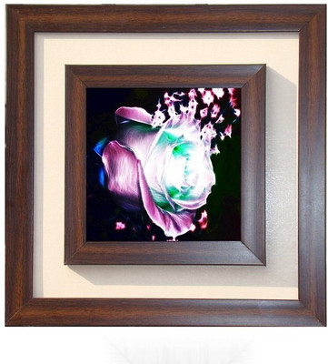 

Lila Painting DVL- L- 496 With Wooden Frame Canvas Art(18 inch X 18 inch)