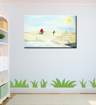 

Tallenge Art For Kids Room Décor - The Tightrope Walkers - A3 Size Rolled Poster Paper Print(16.5 inch X 11.7 inch, Rolled)