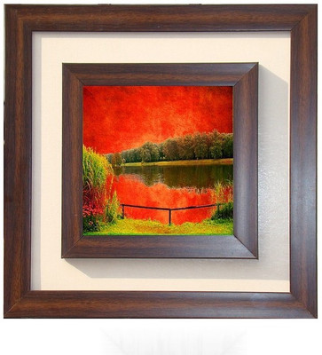 

Lila Painting DVL- M- 498 With Wooden Frame Canvas Art(15 inch X 15 inch)